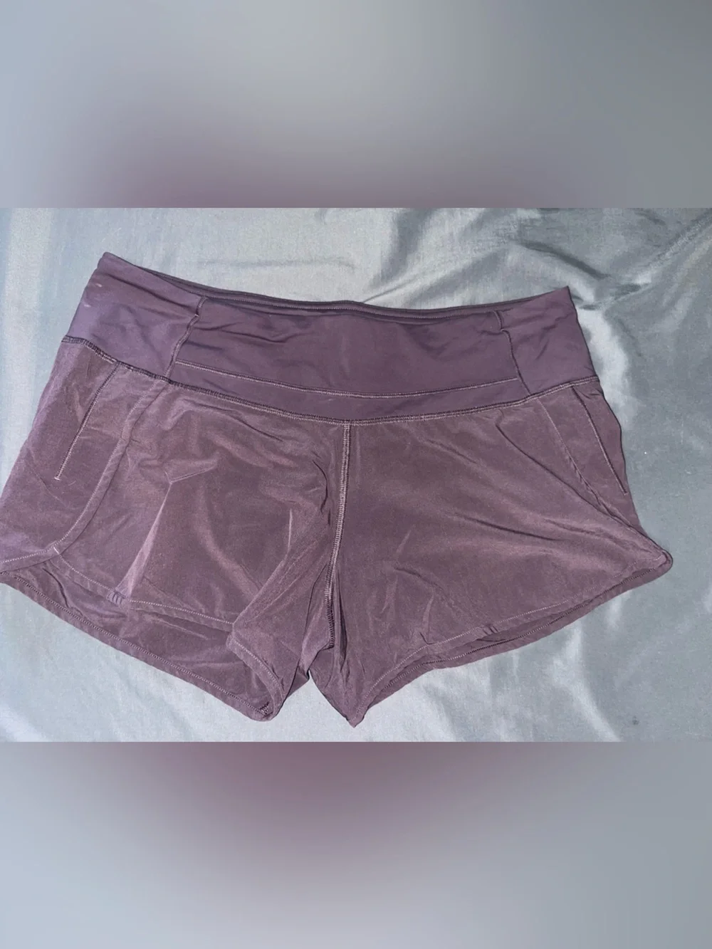 Lululemon purple speed up shorts